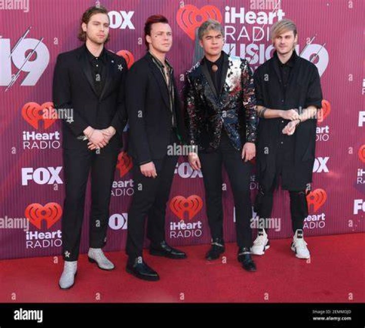 5 Seconds of Summer iheart Radio Wango Tango Backstage Portrait Studio, Los Angeles, USA - 02 Jun 2018