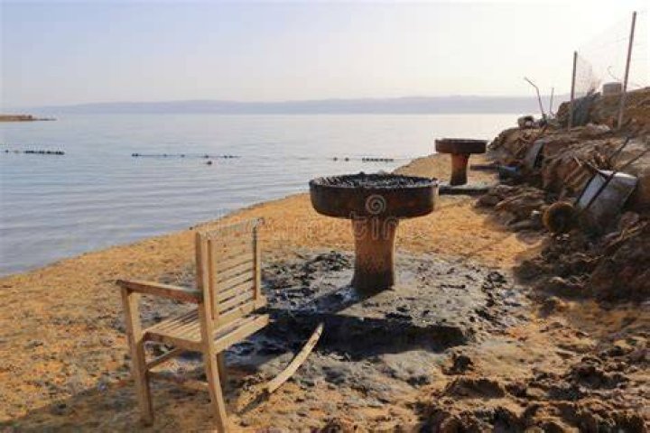 A container of dead sea mud mask.