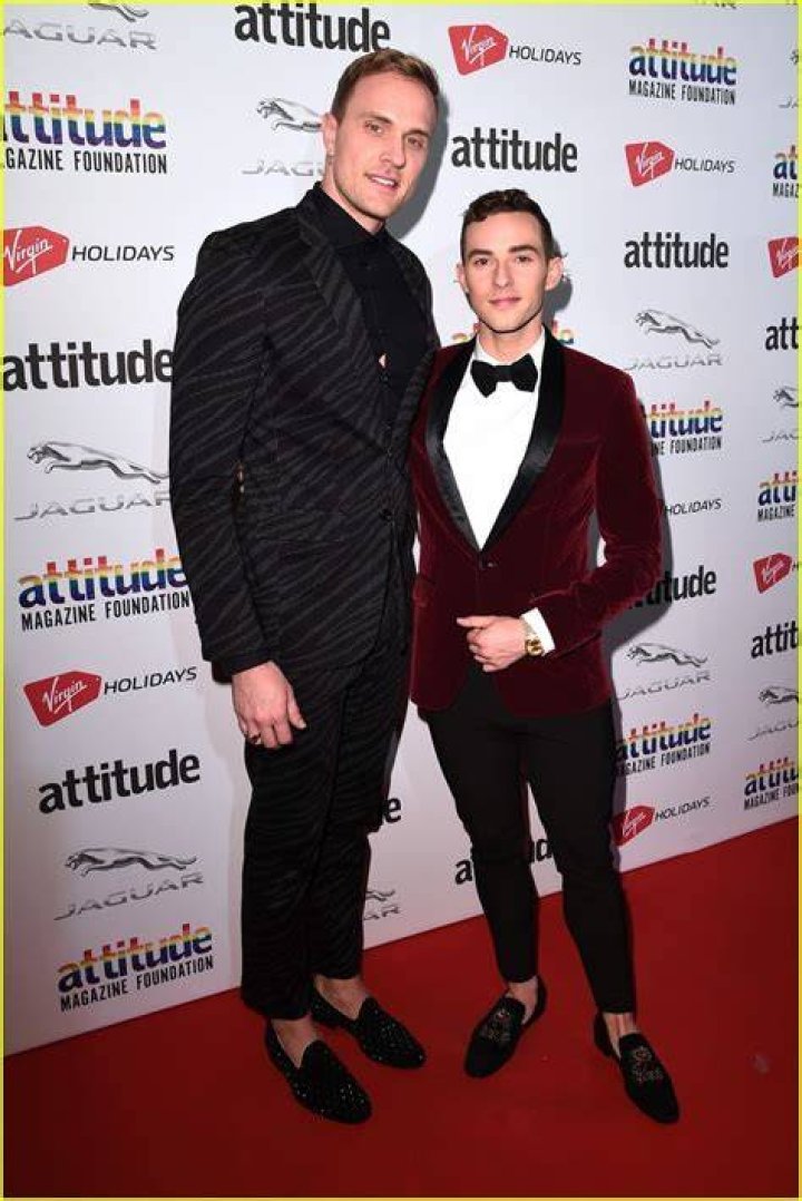 Adam Rippon and Jussi-Pekka Kajaala attend the 2019 Human Rights Campaign Los Angeles Dinner at the JW Marriott LA LIVE on Saturday, Mar. 30, 2019. (Photo by Jordan Strauss/Invision/AP)