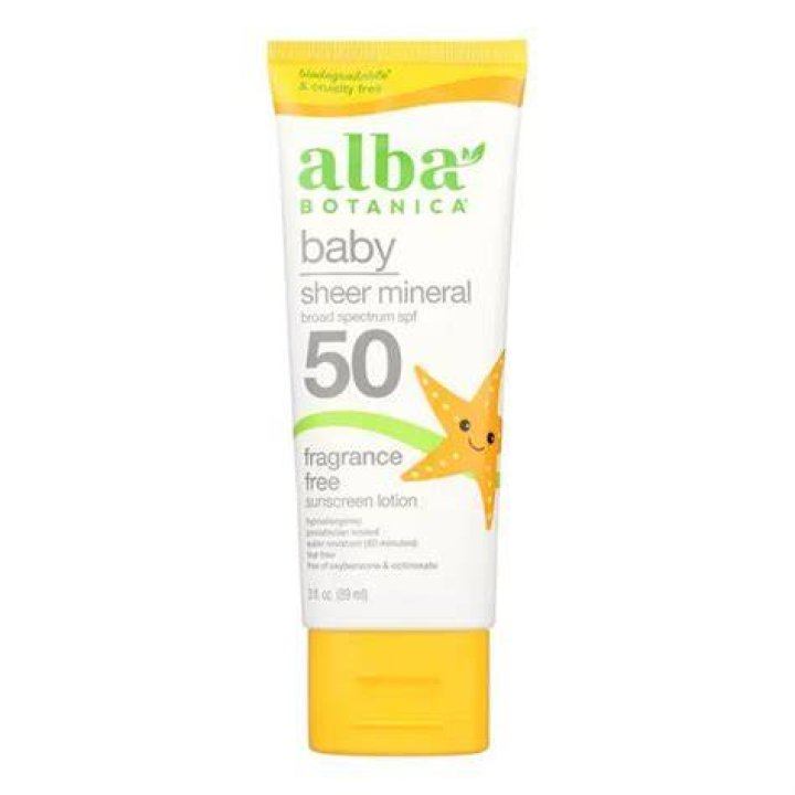 Alba Botanica Mineral Sunscreen Baby SPF 50 4oz