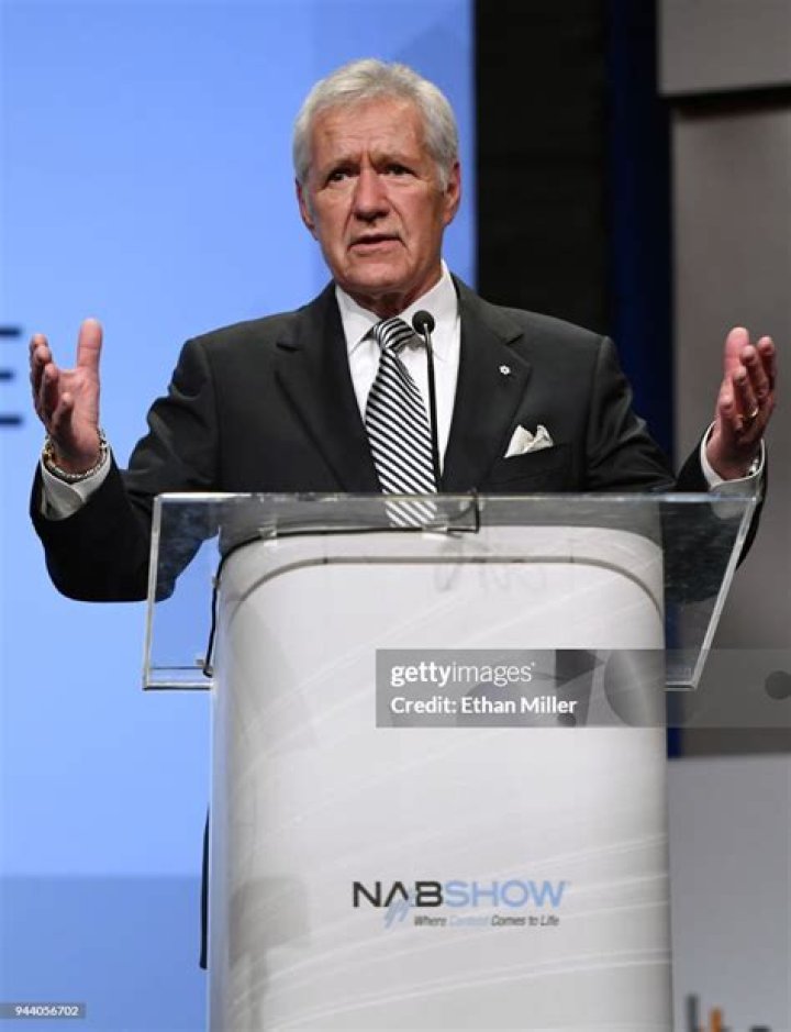 Alex Trebek At The NAB Broadcasting Hall Of Fame Awards