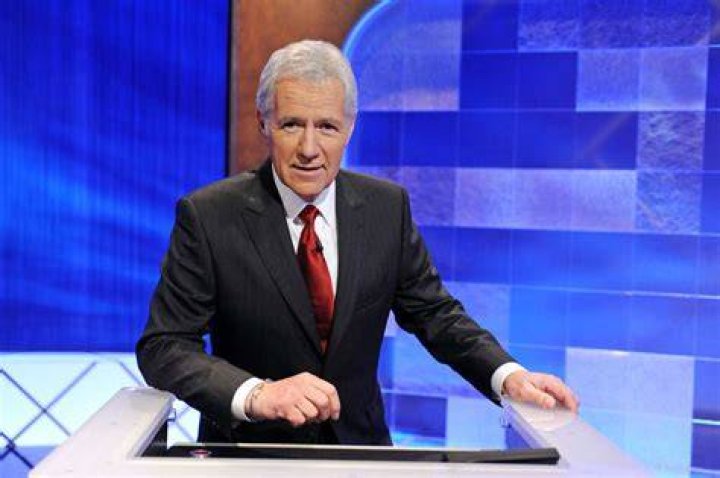 Alex Trebek Shows Off His Emmy Award