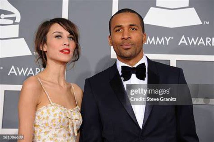 Alexa Chung, left, and Matte Babel arrive at the 55th annual Grammy Awards, in Los Angeles 2013 Grammy Awards Arrivals, Los Angeles, USA
