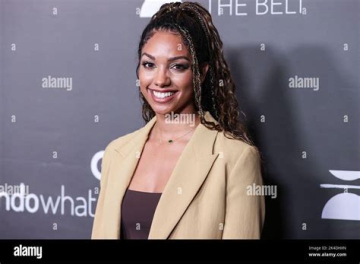 American actress Corinne Foxx and father/American actor Jamie Foxx arrive at the Los Angeles Premiere Screening Of 'Below The Belt' held at the Directors Guild of America Theater Complex in Los Angeles, California, United States.Los Angeles Premiere Screening Of 'Below The Belt', Directors Guild of America Theater Complex, Los Angeles, California, United States - 02 Oct 2022