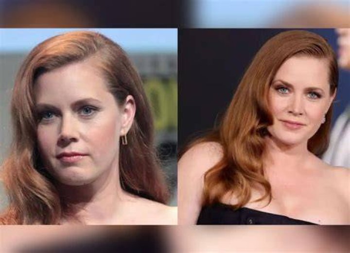 Amy Adams appears to have a baby bump in flowy dress