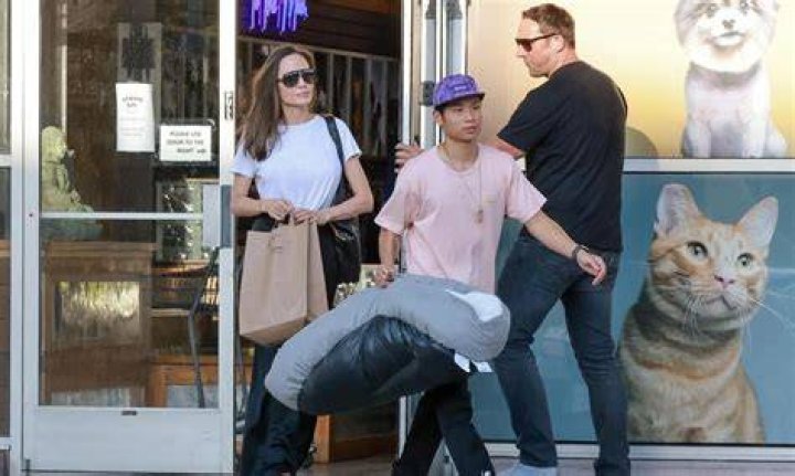 Angelina Jolie At A Pet Store With Shiloh