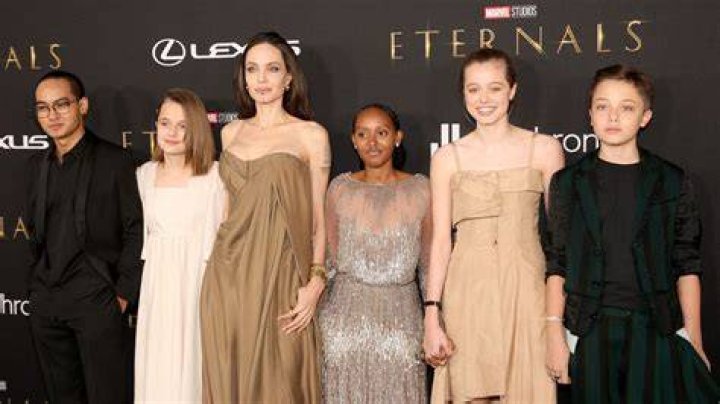 Angelina Jolie & Kids At &lsquo;Eternals&rsquo; London Premiere