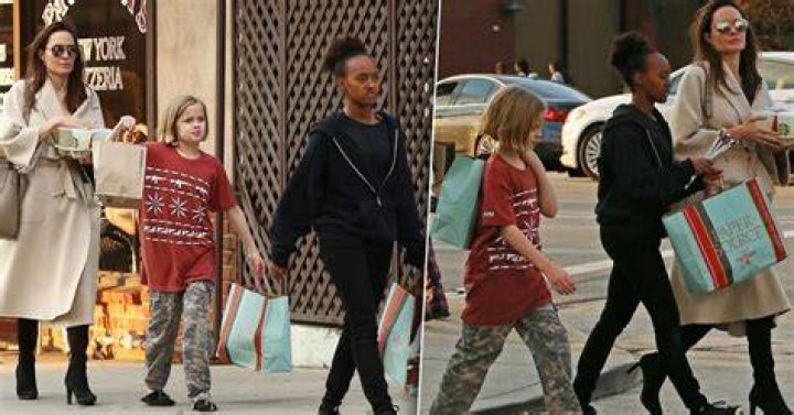 Angelina Jolie Takes Daughters Shopping