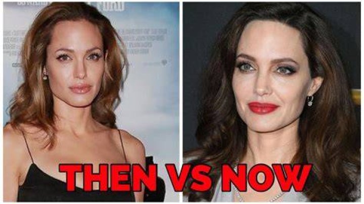Angelina Jolie then & now