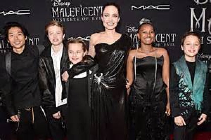 Angelina Jolie With Shiloh & Pax At &lsquo;Paper & Glue&rsquo; Premiere