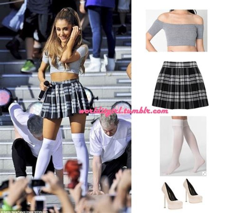 Ariana Grande School Girl Outfit
