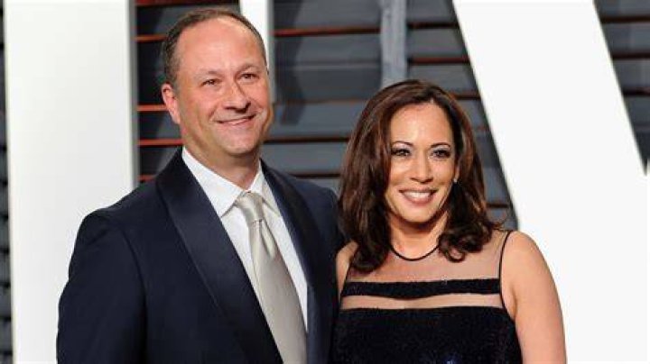 Attorney Douglas Emhoff, left, and California Attorney General Kamala Harris arrive at the 2015 Vanity Fair Oscar Party on Sunday, Feb. 22, 2015, in Beverly Hills, Calif. (Photo by Evan Agostini/Invision/AP)