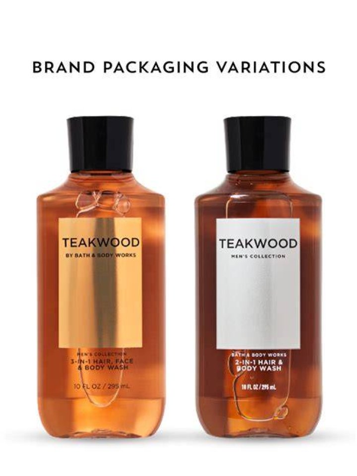 Bath & Body Works Teakwood 2-in-1 Hair + Body Wash, $13.50, bathandbodyworks.com