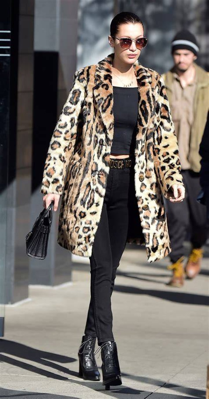 Bella Hadid In Leopard Print