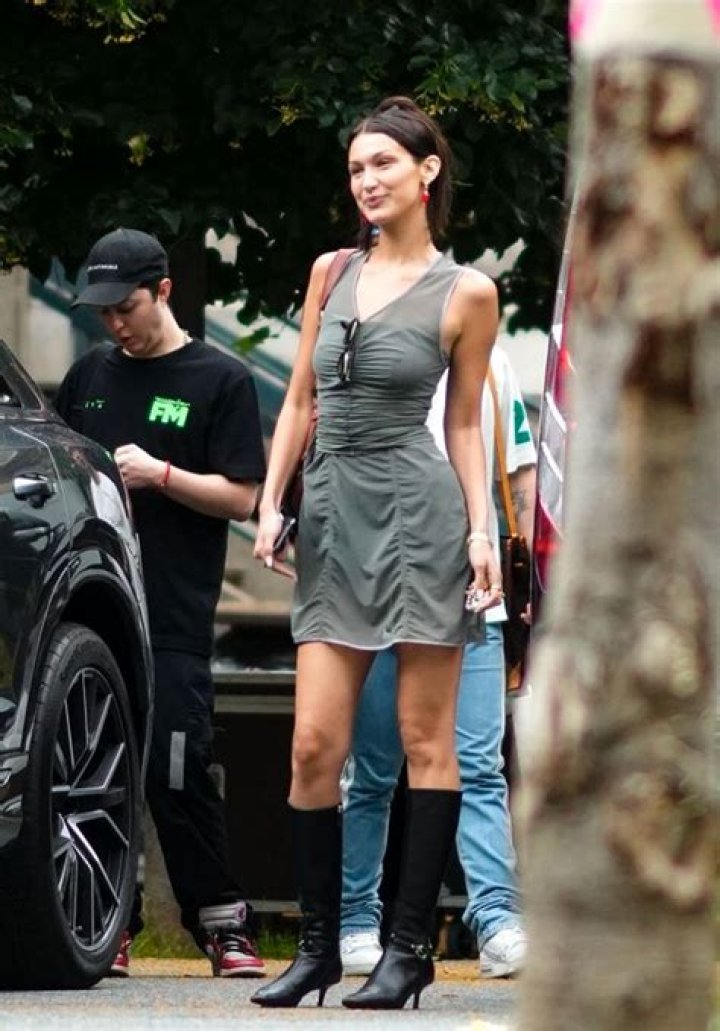 Bella Hadid Strolls On The Beach