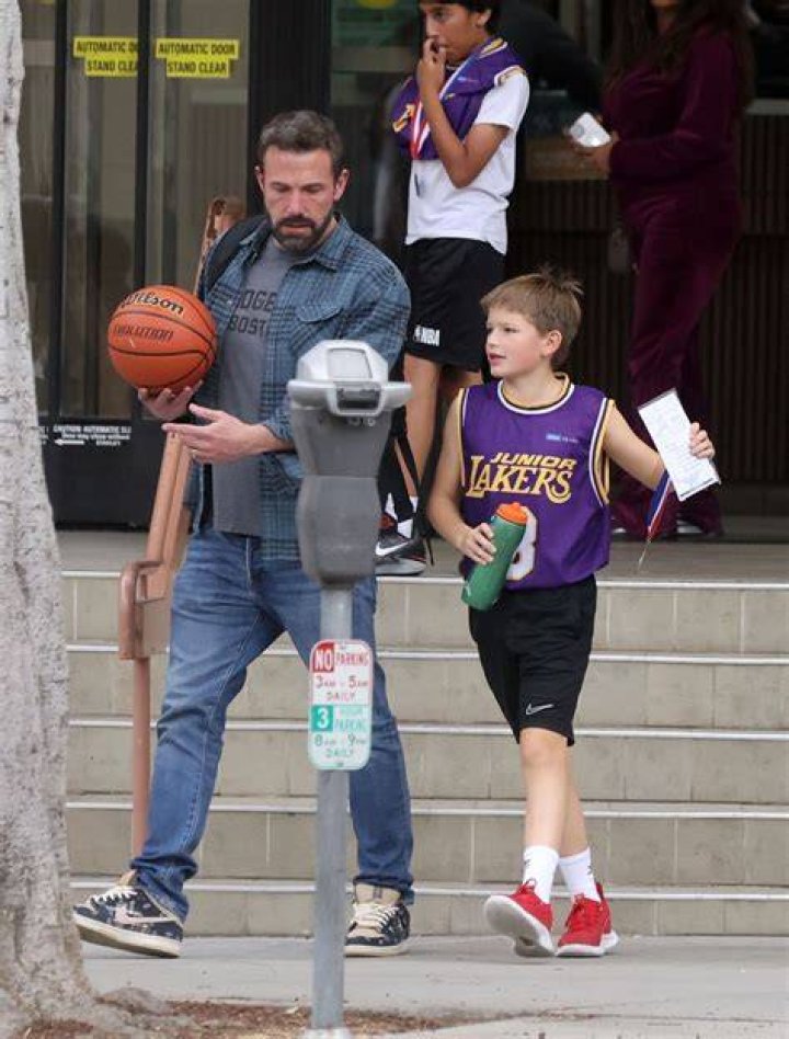 Ben Affleck Bikes With Son Samuel
