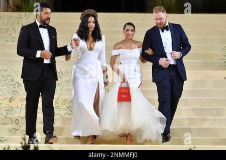Benjamin Bronfman, Aurora James, Alexandria Ocasio-Cortez and Riley Roberts Costume Institute Benefit celebrating the opening of In America: A Lexicon of Fashion, The Metropolitan Museum of Art, New York, USA - 13 Sep 2021