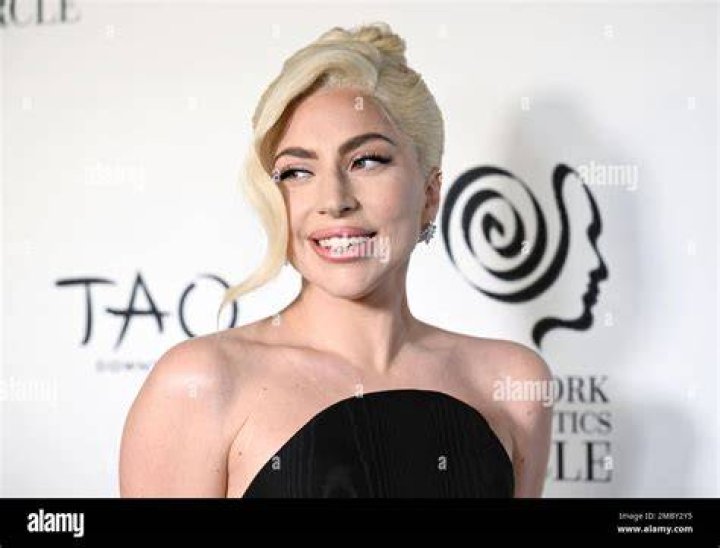 Best actress honoree Lady Gaga attends the New York Film Critics Circle Awards gala at TAO, in New York 2022 NYFCC Awards Gala, New York, United States - 16 Mar 2022