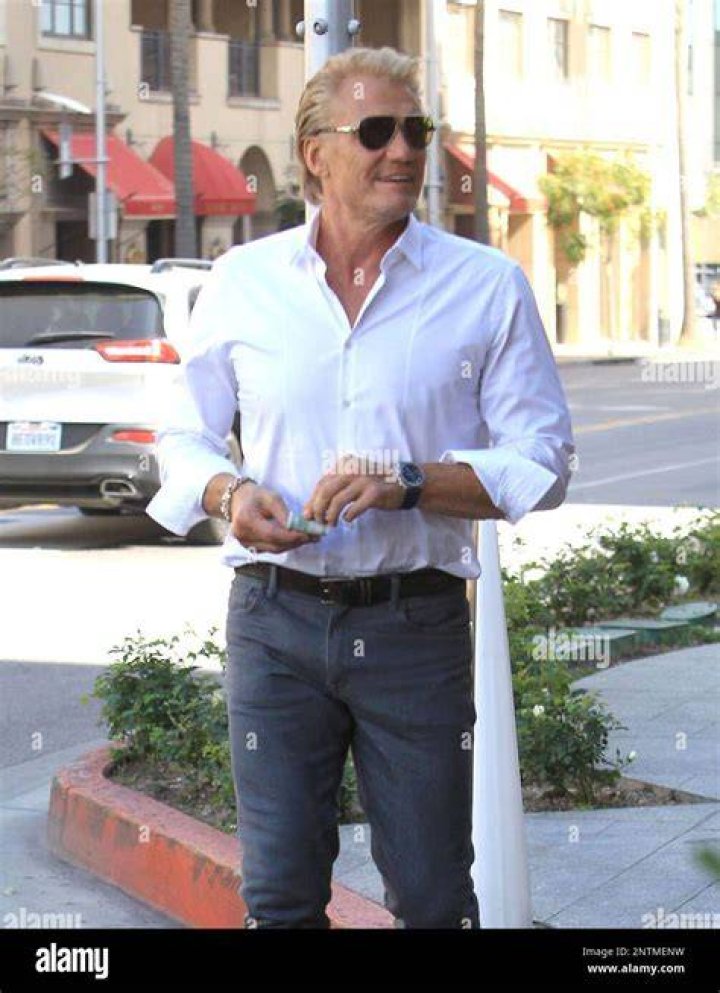 Beverly Hills, CA - Dolph Lundgren takes his daughter Ida to lunch in Beverly Hills. Pictured: Dolph Lundgren, Ida Lundgren BACKGRID USA 15 JUNE 2022 USA: +1 310 798 9111 / UK: +44 208 344 2007 / *UK Clients - Pictures Containing Children Please Pixelate Face Prior To Publication*