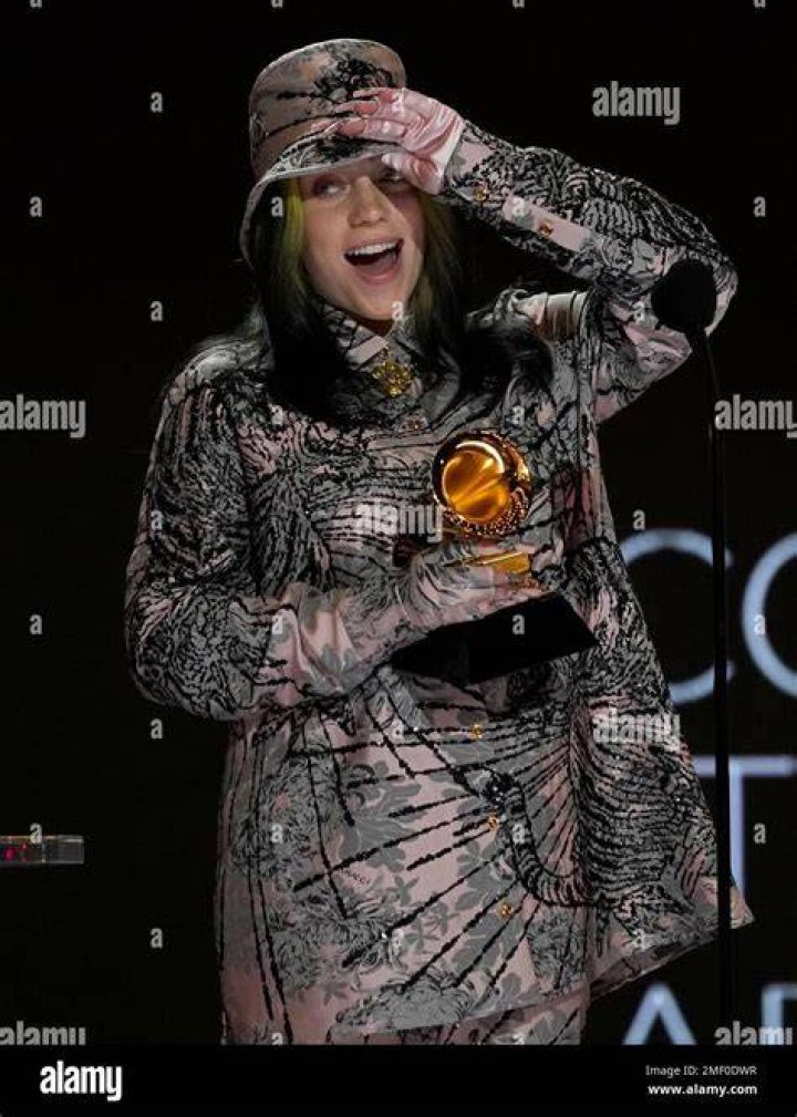 Billie Eilish accepts the award for best new artist at the 62nd annual Grammy Awards on Sunday, Jan. 26, 2020, in Los Angeles. (Photo by Matt Sayles/Invision/AP)
