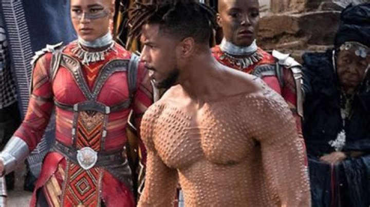 BLACK PANTHER, from left: Michael B. Jordan, Daniel Kaluuya, 2018. &copy; Marvel / &copy; Walt Disney Studios Motion Pictures /Courtesy Everett Collection