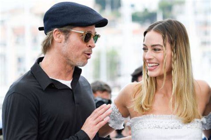 Brad Pitt and Margot Robbie 80th Annual Golden Globe Awards, Inside, Beverly Hilton, Los Angeles, USA - 10 Jan 2023