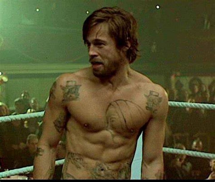 Brad Pitt as a boxer