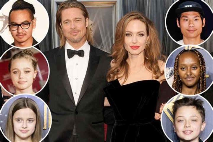 Brad Pitt & his kids