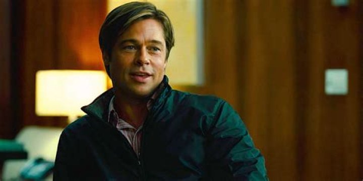 Brad Pitt laughing