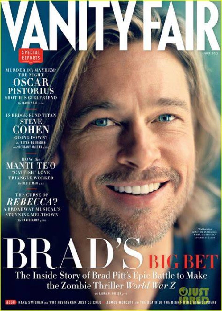 Brad Pitt on &lsquo;Vanity Fair&rsquo;