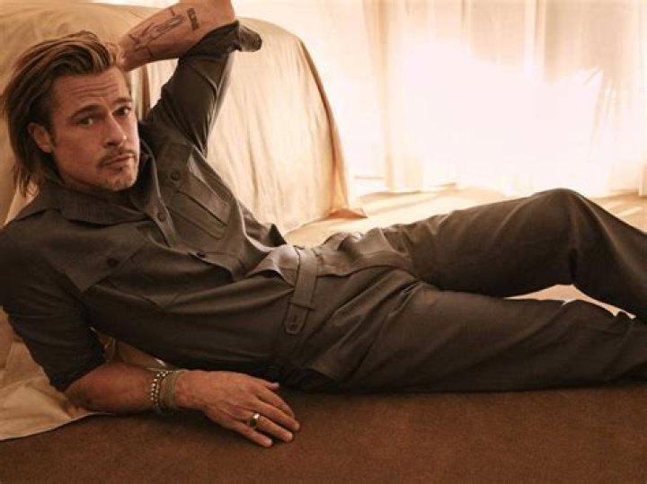 Brad Pitt poses