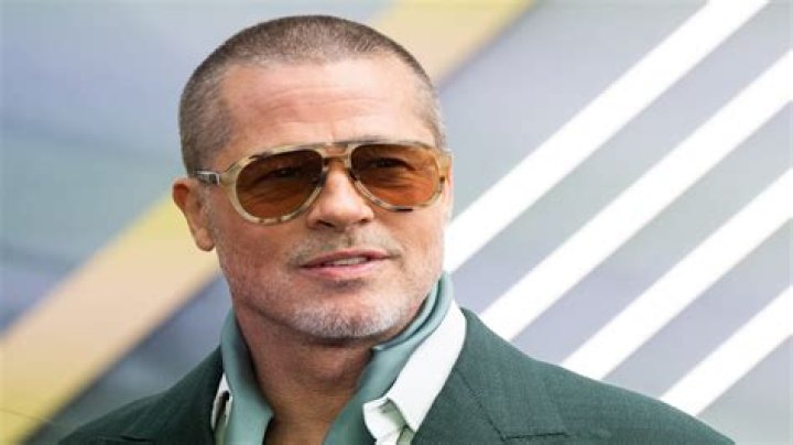 Brad Pitt with a serious look