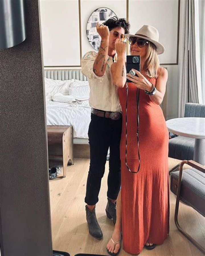 Braunwyn Windham-Burke shows off a massive back tattoo