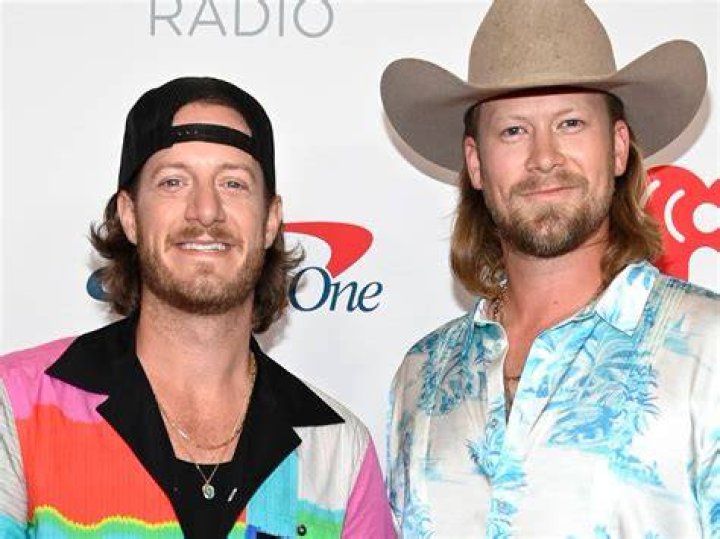 Brian Kelley (LC) and Tyler Hubbard (RC) of Florida Georgia Line with Brittney Marie Cole and Hayley Stommel54th Annual ACM Awards, Arrivals, Grand Garden Arena, Las Vegas, USA - 07 Apr 2019
