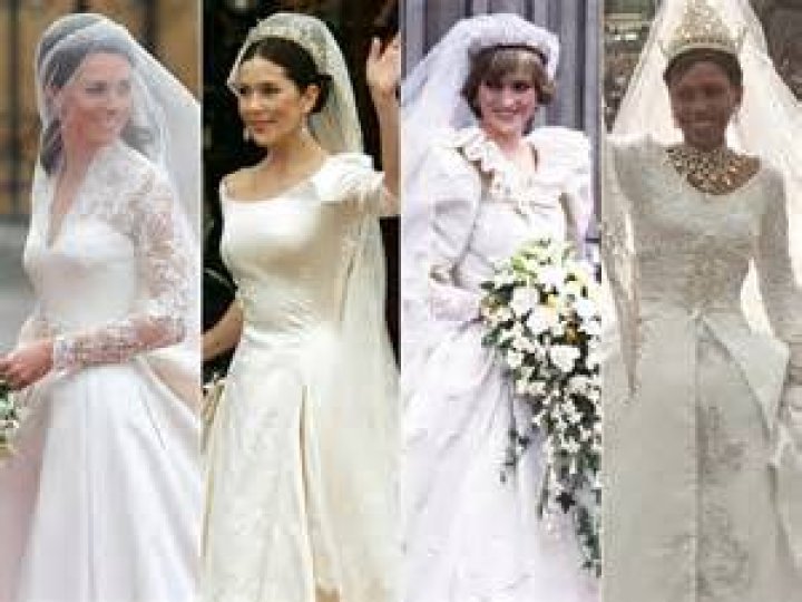 BRITISH ROYALTY ROYAL WEDDING FORMAL TRADITIONAL MARRIAGE BRITISH MONARCHY VEIL WEDDING GOWN BRIDE GROOM INSIDE CHURCH