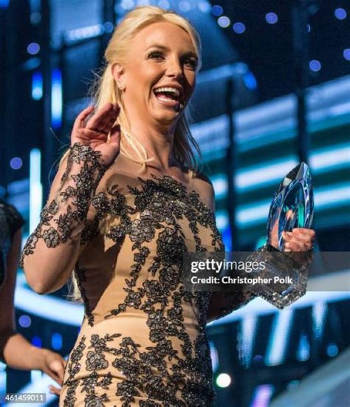 Britney Spears accepts the Favorite Pop Artist award at the 40th annual People's Choice Awards at Nokia Theatre L.A. Live, in Los Angeles 2014 People's Choice Awards - Show, Los Angeles, USA - 8 Jan 2014