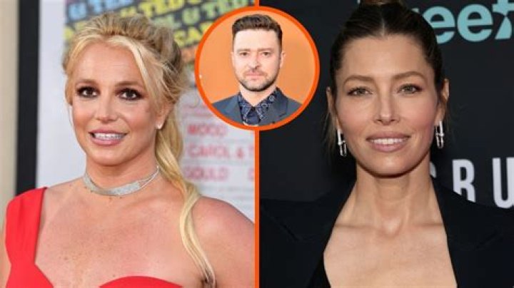 Britney Spears, Jessica Biel and Justin Timberlake