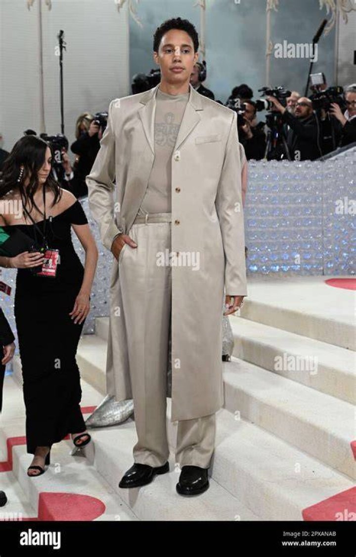 Brittney Griner The Metropolitan Museum of Art's Costume Institute Benefit, celebrating the opening of the Karl Lagerfeld: A Line of Beauty exhibition, Arrivals, New York, USA - 01 May 2023 Wearing Calvin Klein