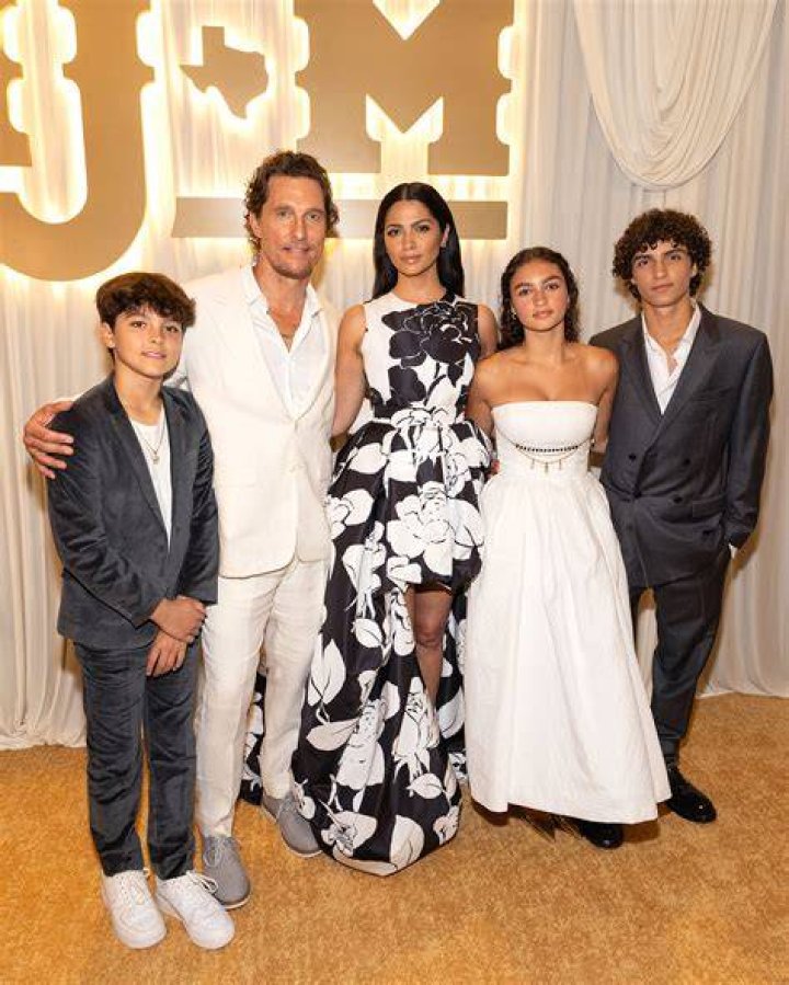 Camila Alves & Her Kids At Stella McCartney