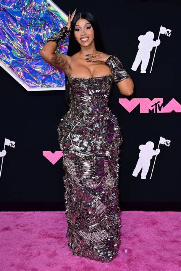 Cardi B 2023 MTV Video Music Awards, Arrivals, Fashion Highlights, Newark, New Jersey, USA - 12 Sep 2023 Wearing Dilara Findikoglu