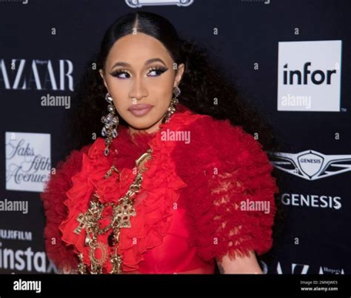 Cardi B Harper's Bazaar ICONS party, Inside, Spring Summer 2019, New York Fashion Week, USA - 07 Sep 2018 WEARING DOLCE & GABBANA SAME OUTFIT AS CATWALK MODEL *9439433en