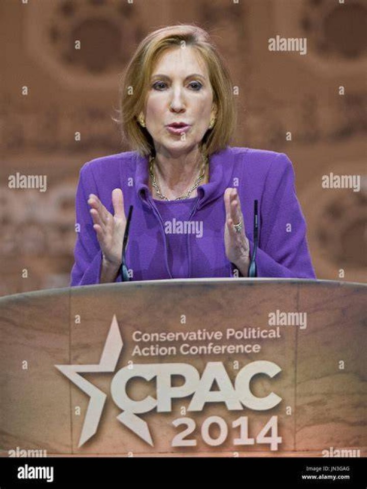 Carly Fiorina at a Conservative Political gathering
