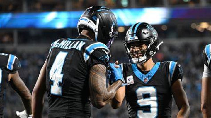 Carolina Panthers' Cam Newton (1) warms up before an NFL football game against the New Orleans Saints in Charlotte, N.C Saints Panthers Football, Charlotte, USA - 17 Dec 2018