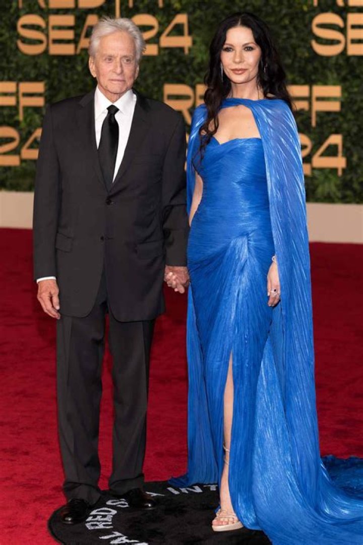 Catherine Zeta-Jones and Michael Douglas arrive for the 26th annual SAG Awards held at the Shrine Auditorium in Los Angeles on Sunday, January 19, 2020. The Screen Actors Guild Awards will be broadcast live on TNT and TBS.SAG Awards 2020, Los Angeles, California, United States - 19 Jan 2020