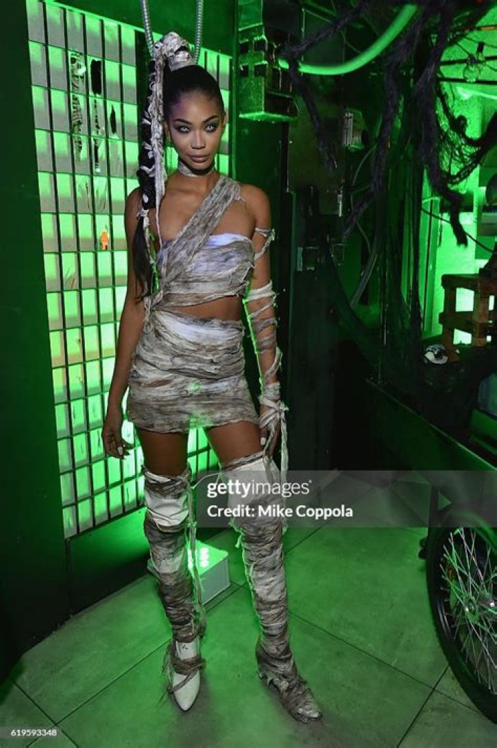 Chanel Iman attends Heidi Klum&rsquo;s party