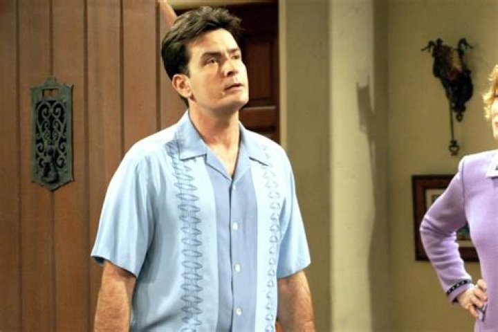 Charlie Sheen with one of his sons