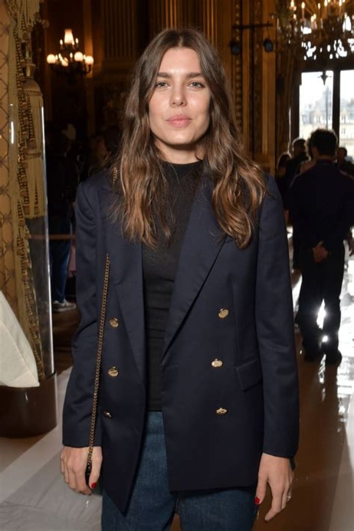 Charlotte Casiraghi at a Stella McCartney fashion show.