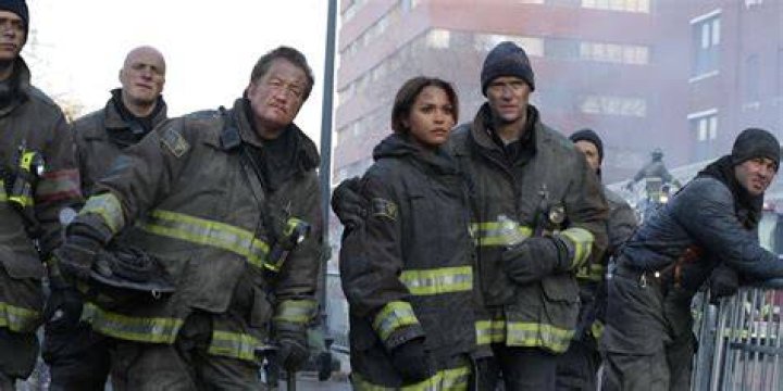 CHICAGO FIRE -- "Badlands" Episode 803 -- Pictured: (l-r) Randy Flager as Capp, Joe Minoso as Joe Cruz, Jesse Spencer as Matthew Casey, Taylor Kinney as Lt. Kelly Severide -- (Photo by: Adrian Burrows/NBC)