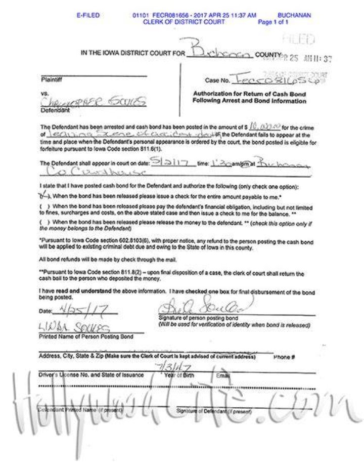 Chris Soules&rsquo; Court Documents