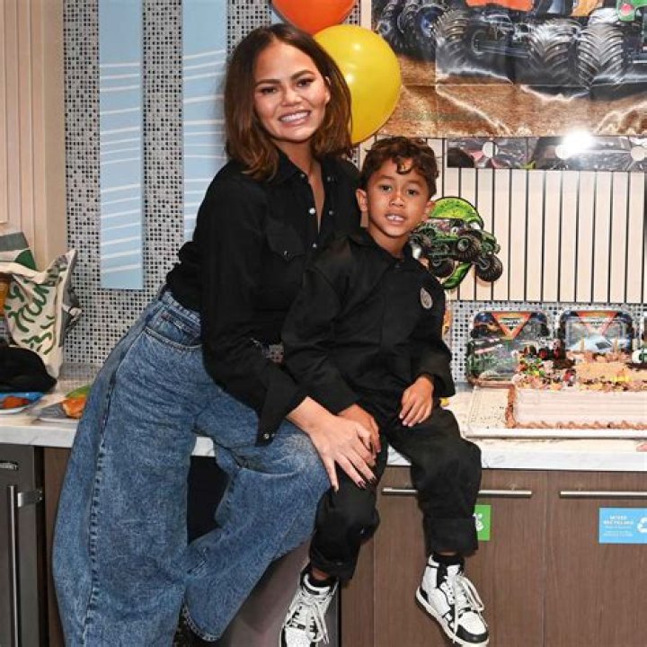 Chrissy Teigen and son Miles